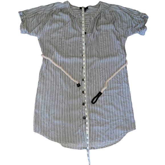 Sanctuary Striped Black and White Button Down Ellis Shirt Dress, Size M - Picture 11 of 12